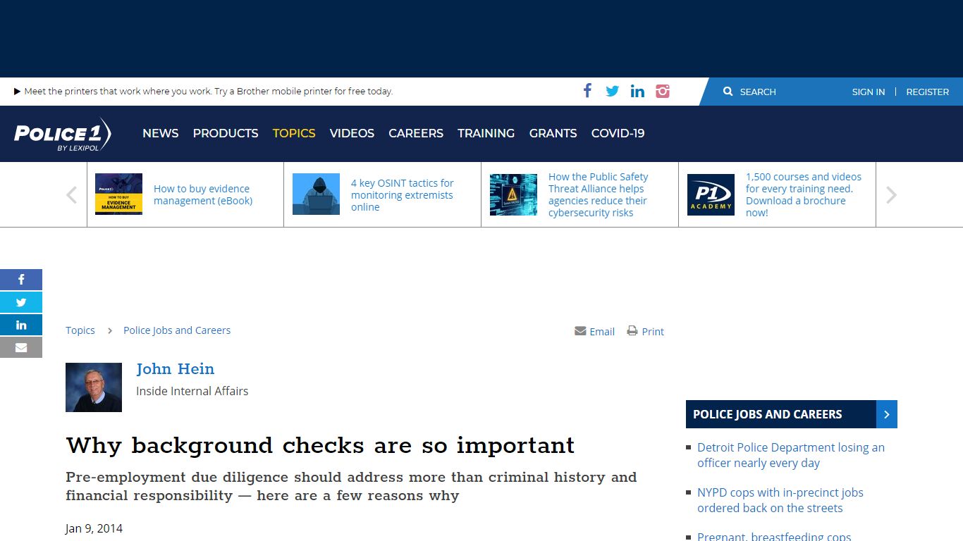 Why background checks are so important - Police1